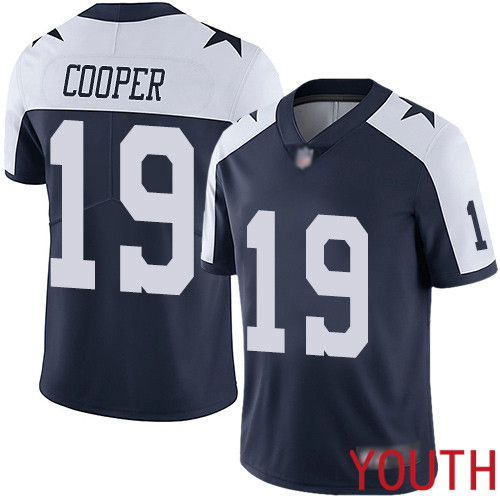 Youth Dallas Cowboys Limited Navy Blue Amari Cooper Alternate 19 Vapor Untouchable Throwback NFL Jersey